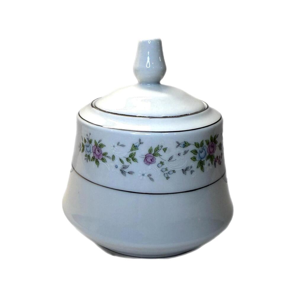 Vintage Sango Majestic Cannes 8078 Ceramic Sugar Jar Bowl